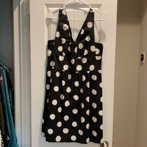 Black and White Polka Dot LOFT Dress.